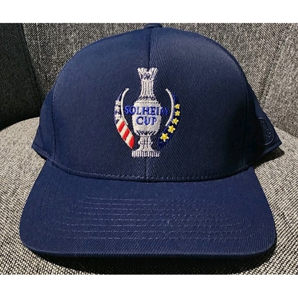 G/FORE HAT SOLHEIM CUP LPGA SNAPBACK NAVY BLUE 110 FLEX FIT EMBROIDED NEW!! ⛳️